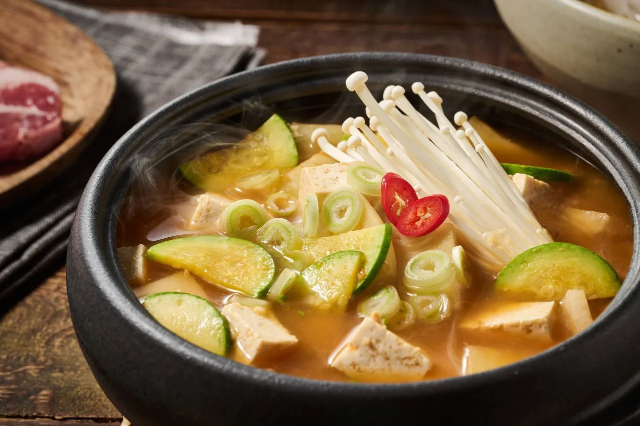 Doenjang Jjigae: hearty soybean paste stew