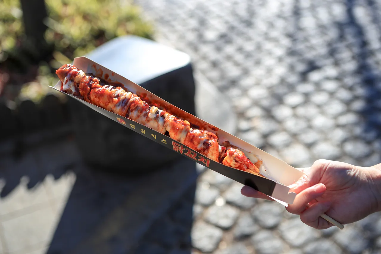 Dak-kkochi (닭꼬치): grilled chicken skewers