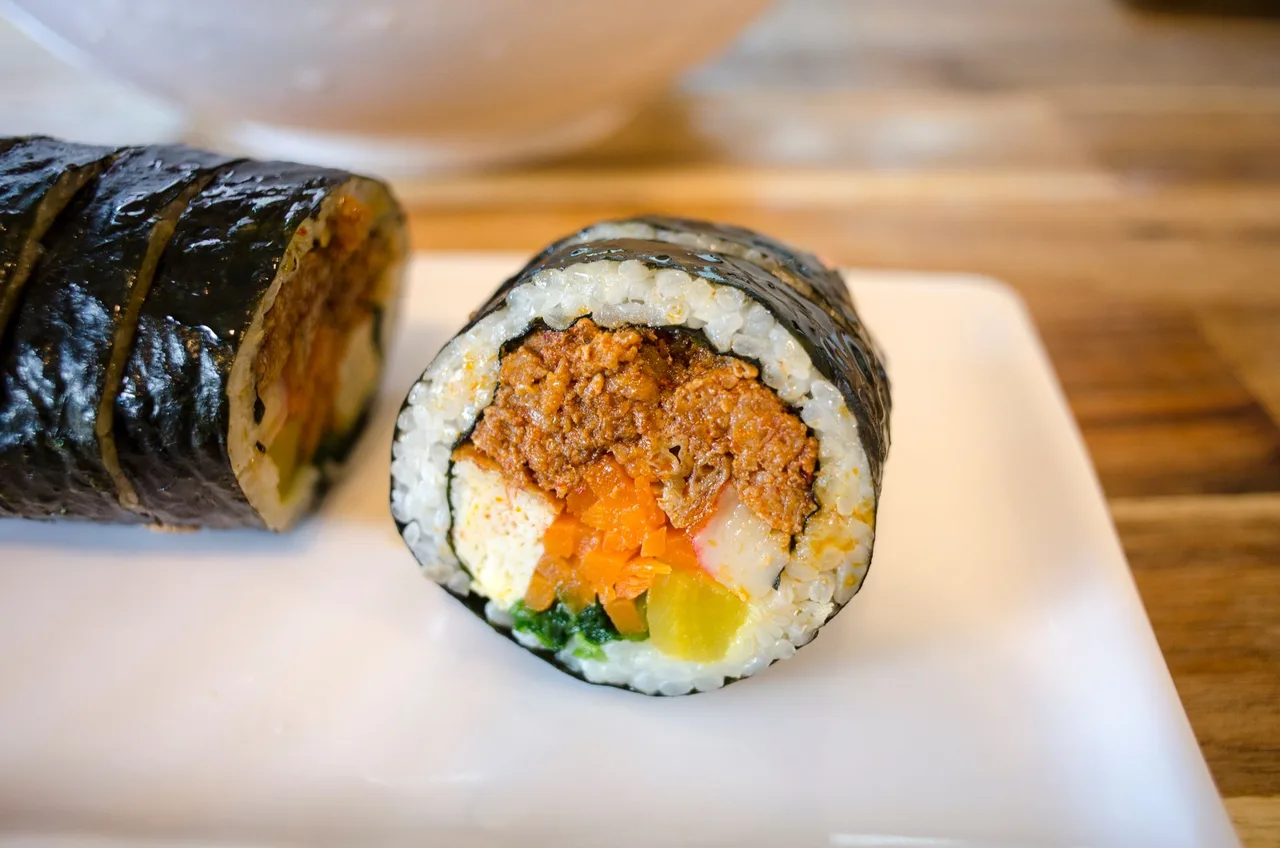 Gimbap (김밥): Korean rice rolls